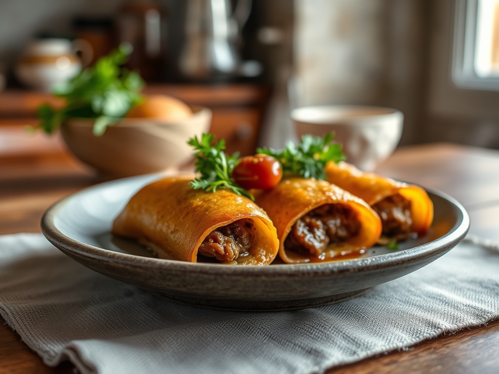 Bolinhas de carne e ervas redondas