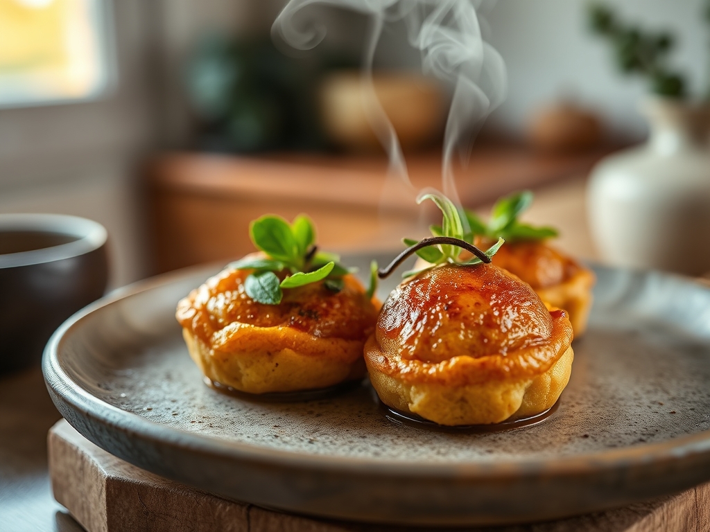 Bolinhas de queijo e ervas finas