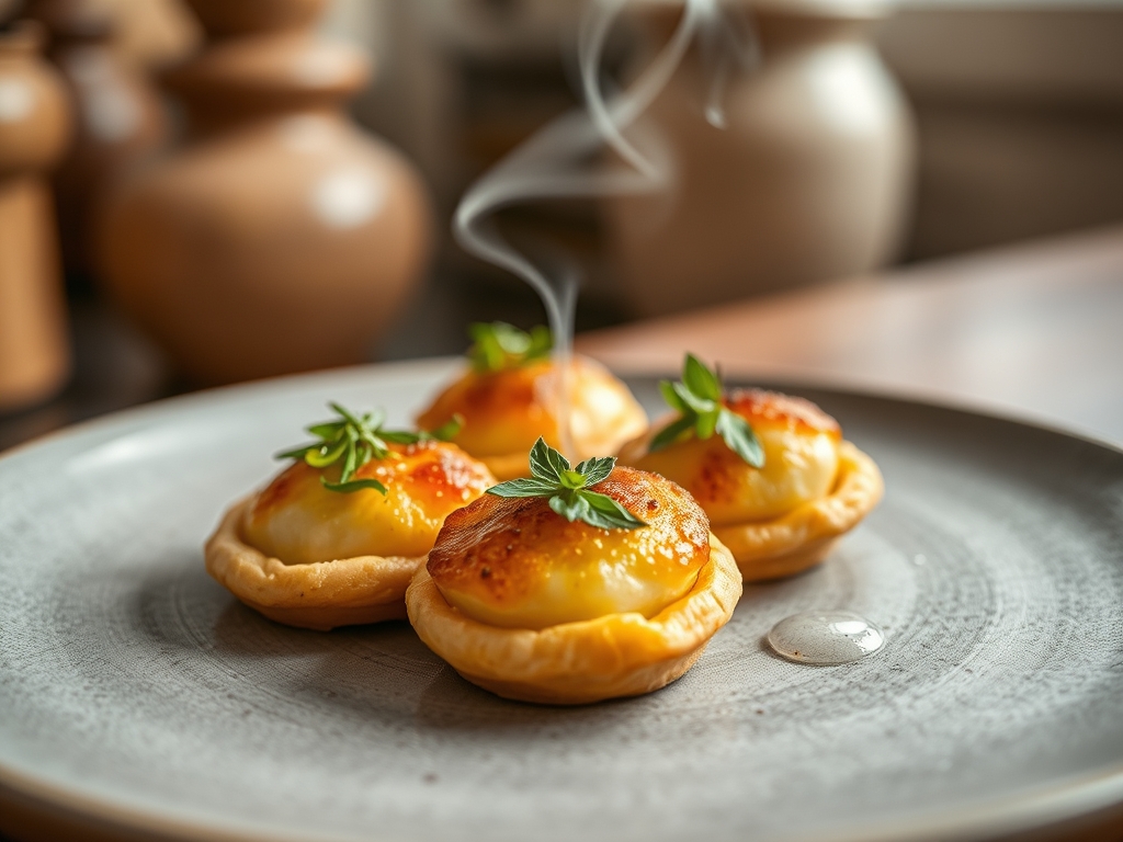 Bolinhas de queijo ricota e ervas