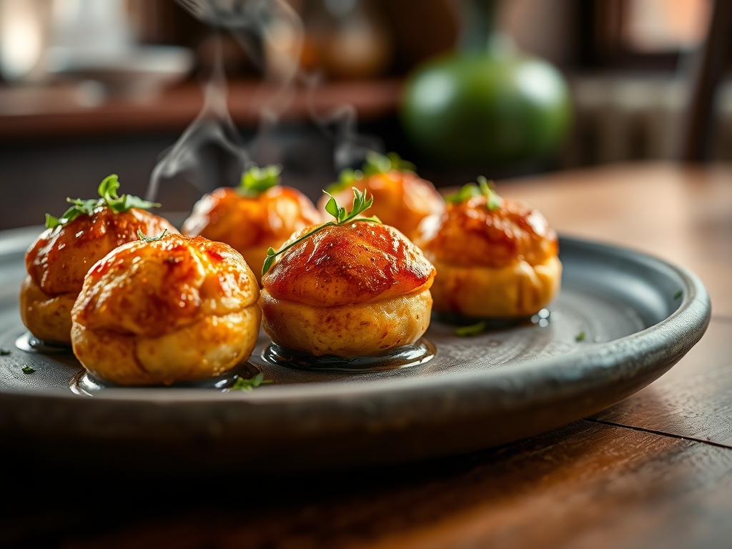 Bolinhos de espinafre redondos fit