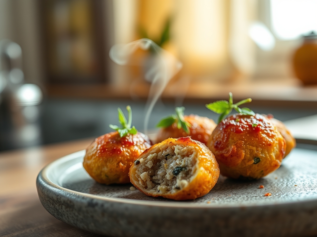 Croquetes de carne redondos pro