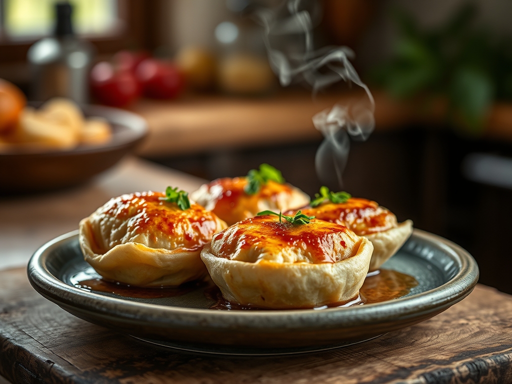 Empadinhas redondas de galinha