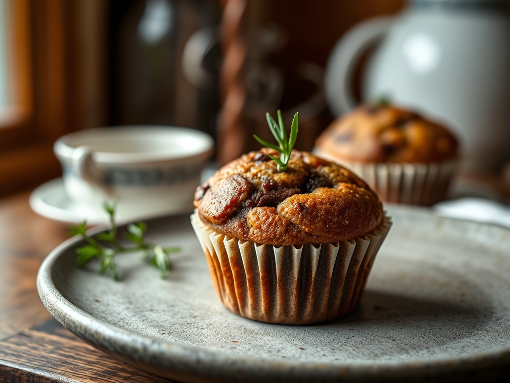 Muffins de chocolate redondos