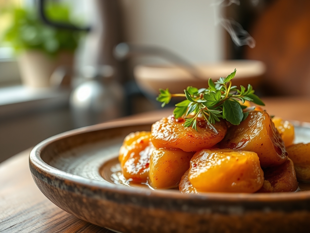 Nhoque de abóbora redondinho