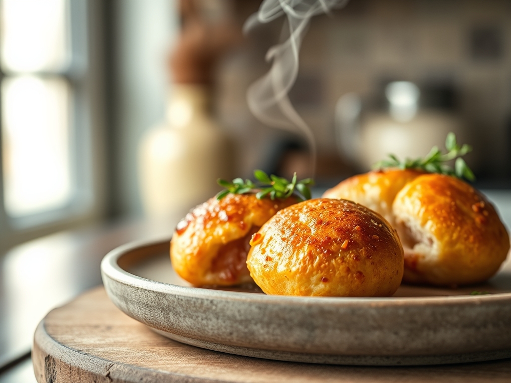 Pão de hambúrguer redondo