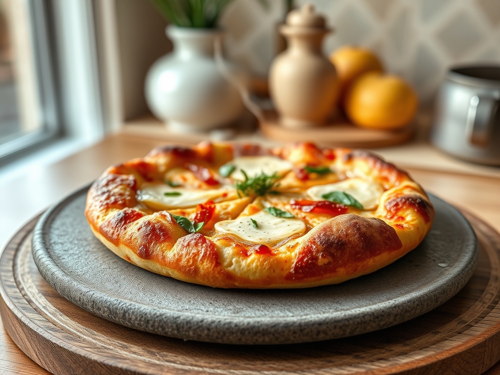 Pizza de quatro queijos redonda elite