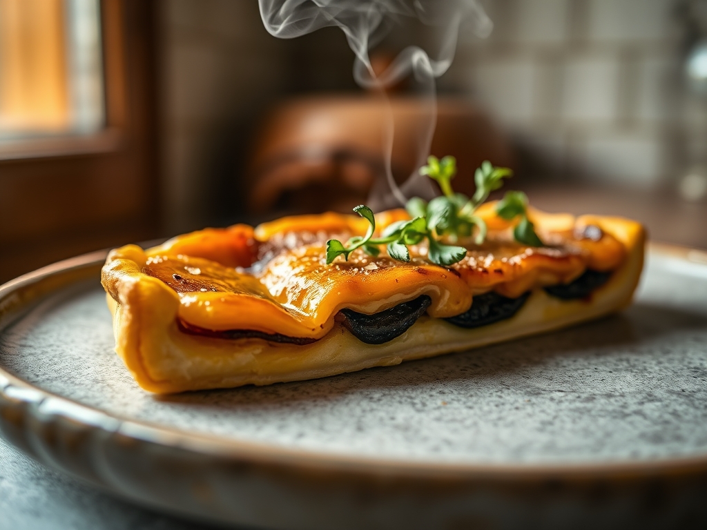 Tarte de abóbora e gengibre redonda