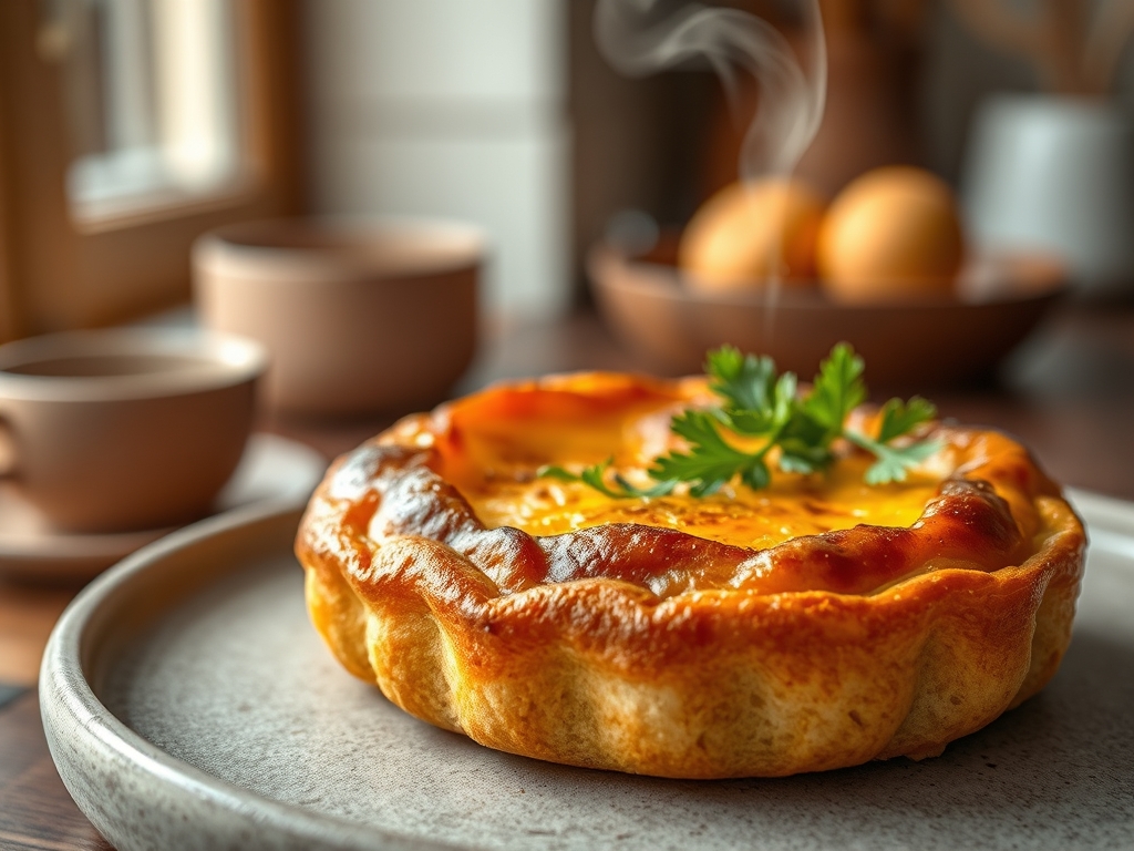Torta de queijo redonda sem forno