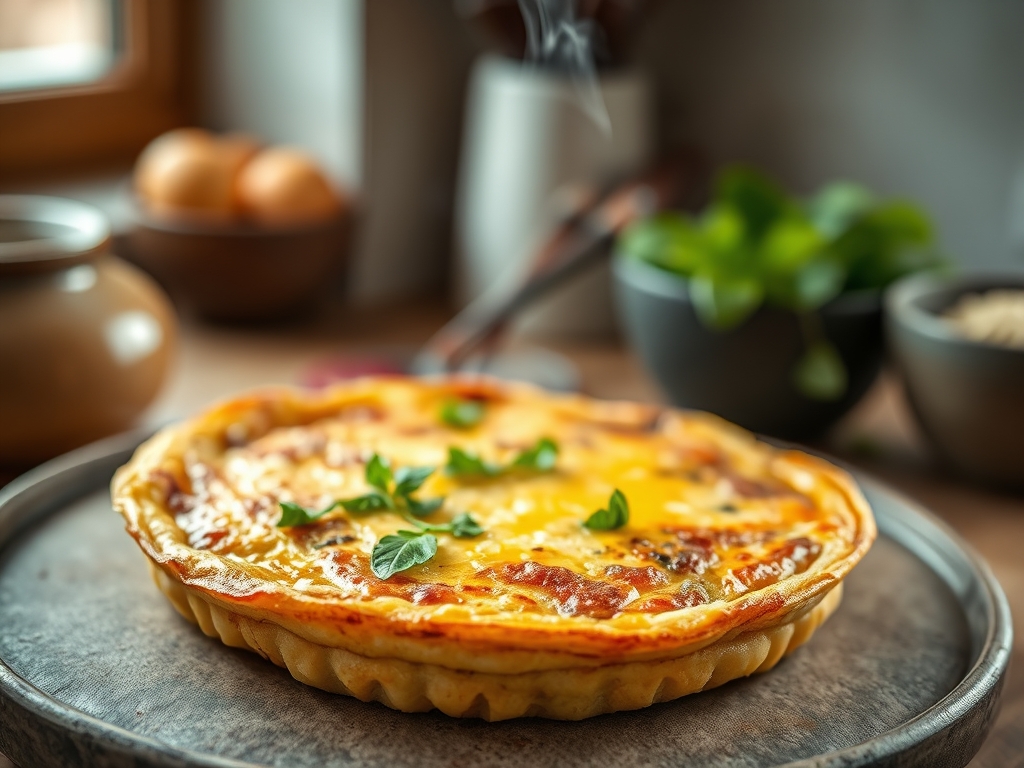 Tortilla de batata circular