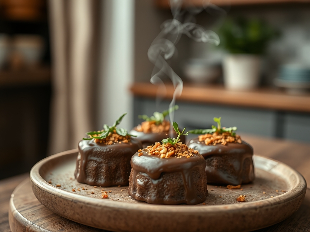 Trufas de chocolate esféricas